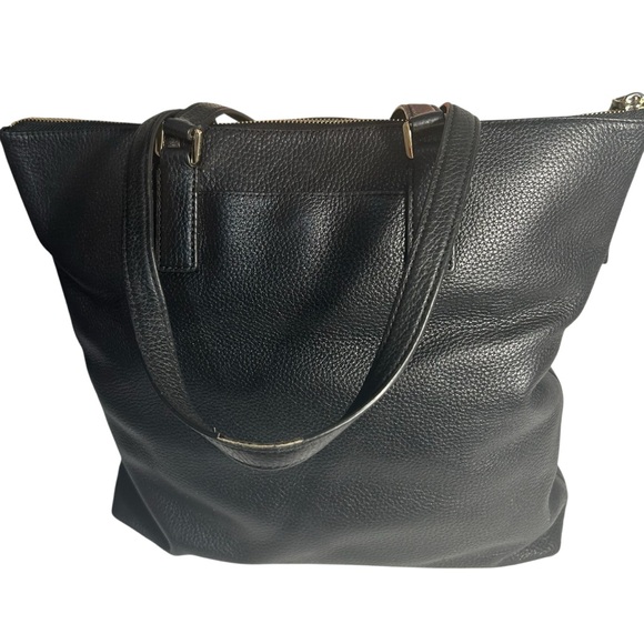 Michael Kors Ariana Black Pebbled Leather Large Tote Bag - Picture 2 of 16